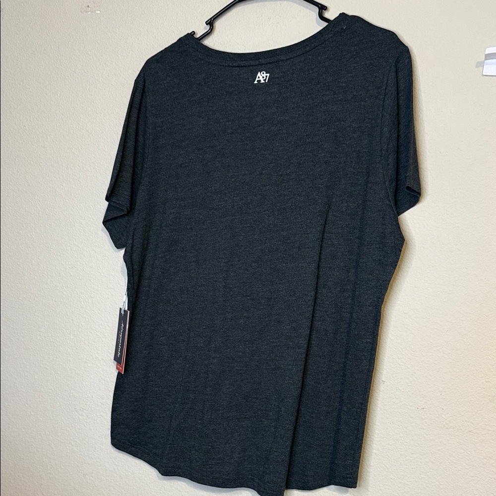 Aeropostale Dark Gray Tee with Silver Logo - Picture 3 of 5